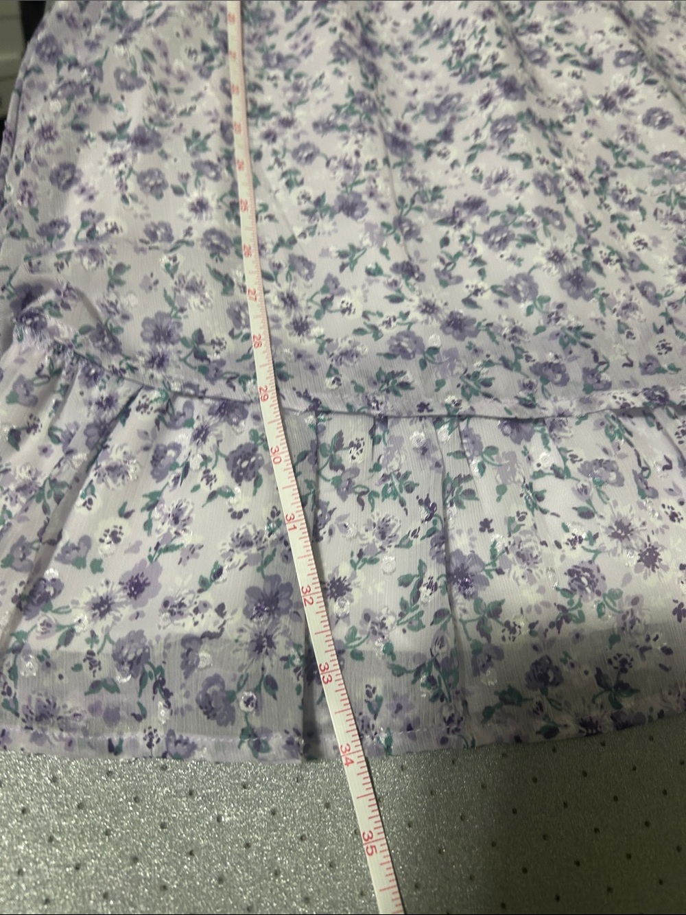 Altar’d State, Lavender Floral Smocked Dress, Size L - Picture 13 of 13